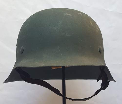 Steelhelmet of the West-German  &quot;Bundesgrenzschutz&quot; - &quot;Federal Border Guard &quot; - M 1951