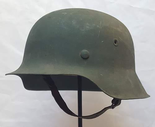 Steelhelmet of the West-German  &quot;Bundesgrenzschutz&quot; - &quot;Federal Border Guard &quot; - M 1951