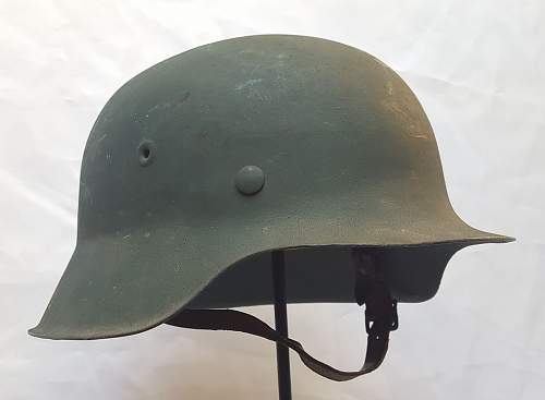 Steelhelmet of the West-German  &quot;Bundesgrenzschutz&quot; - &quot;Federal Border Guard &quot; - M 1951