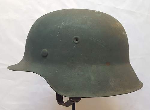 Steelhelmet of the West-German  &quot;Bundesgrenzschutz&quot; - &quot;Federal Border Guard &quot; - M 1951