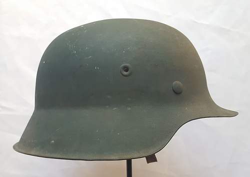 Steelhelmet of the West-German  &quot;Bundesgrenzschutz&quot; - &quot;Federal Border Guard &quot; - M 1951