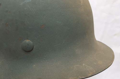 Steelhelmet of the West-German  &quot;Bundesgrenzschutz&quot; - &quot;Federal Border Guard &quot; - M 1951