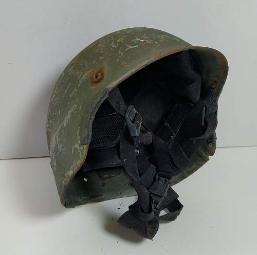 Steel PASGT shaped helmet