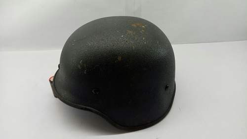 Steel PASGT shaped helmet