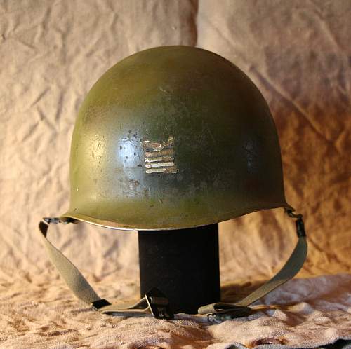 Former US M1 helmet