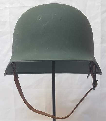 Helmets of the West-German &quot;Bundesgrenzschutz&quot; - &quot;Federal Border Guard &quot; - M 1953 - Part 3 - New production with ventilation openings