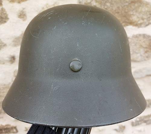 Berlin Police Helmet M1951 strange rough paint