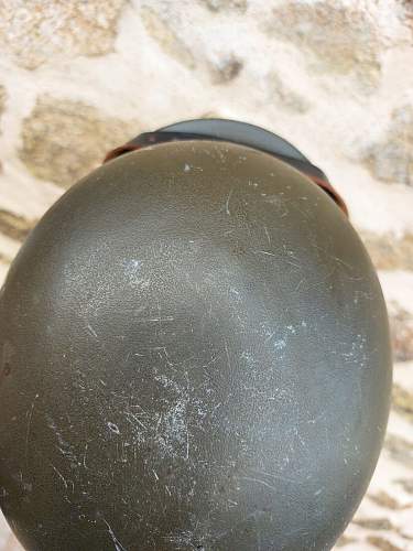 Berlin Police Helmet M1951 strange rough paint