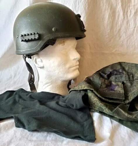 Russian RATNIK Helmet w/ &quot;MNPOH&quot; on side