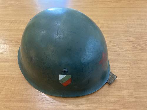 Unusual Bulgarian M51 helmet