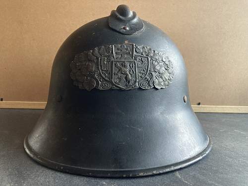 Unusual (at least to me) Czech Vz29 helmet