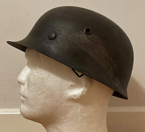 Unknown JNA (Yugoslav) helmet in the early 1950s.
