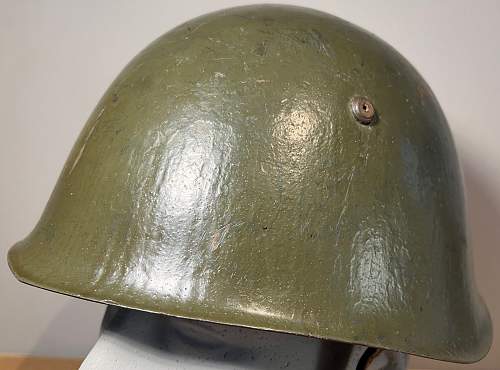 Unusual Bulgarian M51 helmet
