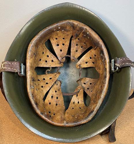 Unusual Bulgarian M51 helmet