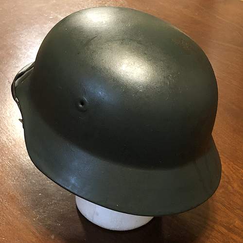 50s 60s West German BGS Bundesgrenzschutz M1953 M53 Stahlhelm Helmet GULF WAR BRINGBACK