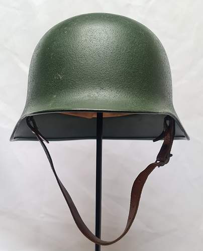 Helmets of the West-German &quot;Bundesgrenzschutz&quot; - &quot;Federal Border Guard &quot; - M 1953 - Part 4 - New production without ventilation openings