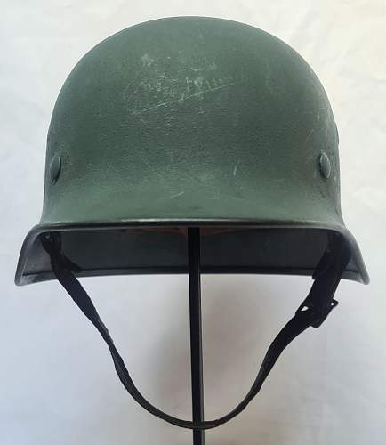 Steelhelmet of the West-German  &quot;Bundesgrenzschutz&quot; - &quot;Federal Border Guard &quot; - M 1951