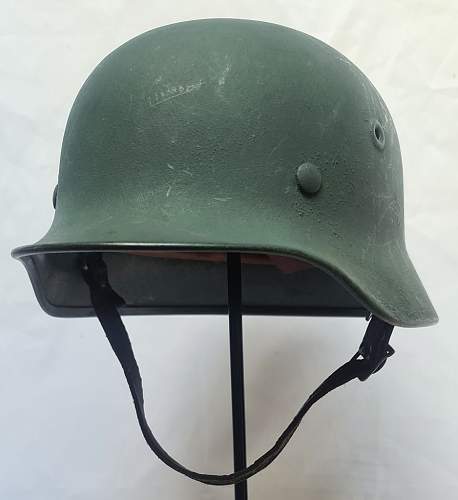 Steelhelmet of the West-German  &quot;Bundesgrenzschutz&quot; - &quot;Federal Border Guard &quot; - M 1951