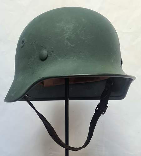 Steelhelmet of the West-German  &quot;Bundesgrenzschutz&quot; - &quot;Federal Border Guard &quot; - M 1951