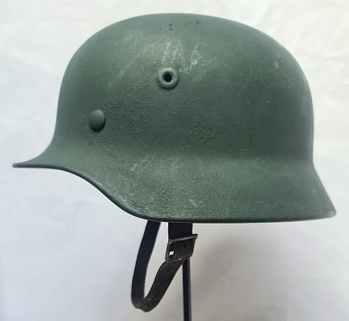 Steelhelmet of the West-German  &quot;Bundesgrenzschutz&quot; - &quot;Federal Border Guard &quot; - M 1951