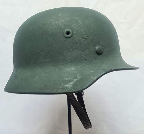 Steelhelmet of the West-German  &quot;Bundesgrenzschutz&quot; - &quot;Federal Border Guard &quot; - M 1951