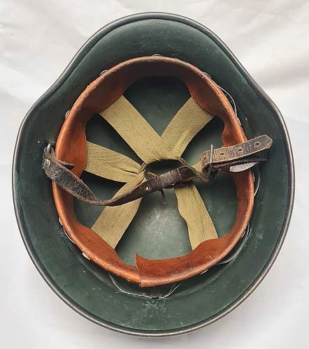 Steelhelmet of the West-German  &quot;Bundesgrenzschutz&quot; - &quot;Federal Border Guard &quot; - M 1951