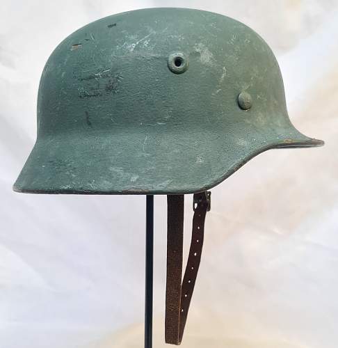 Helmet of the West-German &quot;Bundesgrenzschutz&quot; - &quot;Federal Border Guard &quot; - M 1951 - Part 3