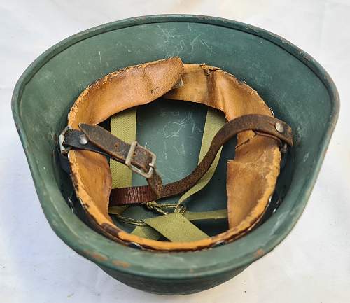 Helmet of the West-German &quot;Bundesgrenzschutz&quot; - &quot;Federal Border Guard &quot; - M 1951 - Part 3