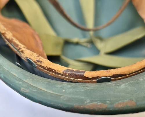 Helmet of the West-German &quot;Bundesgrenzschutz&quot; - &quot;Federal Border Guard &quot; - M 1951 - Part 3