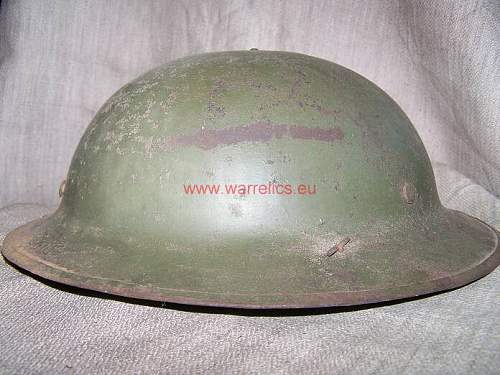 MK 1 English, Estonian re issued steel helmet