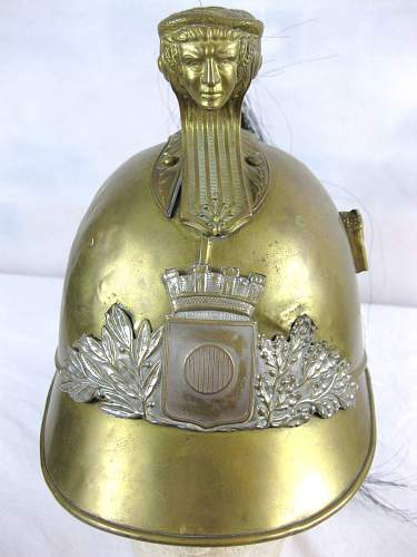 Help with brass French helmet??