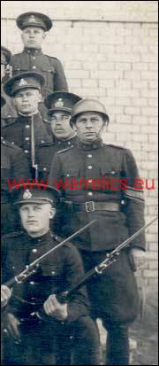 Helmets in Estonian Army- period pictures