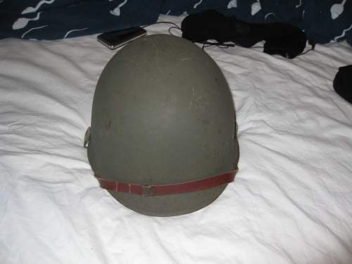 Helmet found. - Looks a little like a M1 helmet