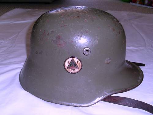 Ground dug Afghan Helmet