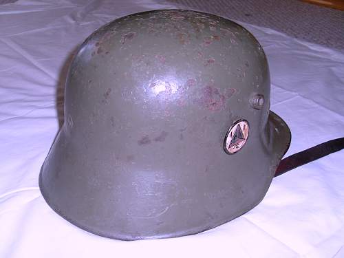 Ground dug Afghan Helmet