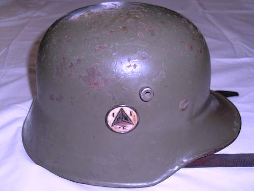 Ground dug Afghan Helmet