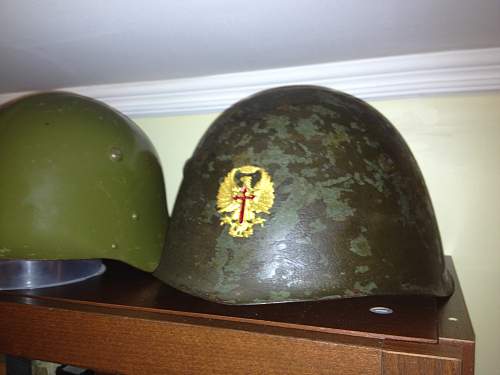 my italian m33 helmets