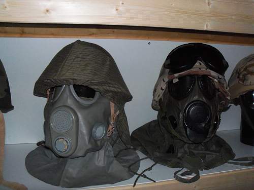 my m56 and pasgt helmets