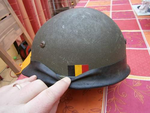 belgium m71 parachutist helmet