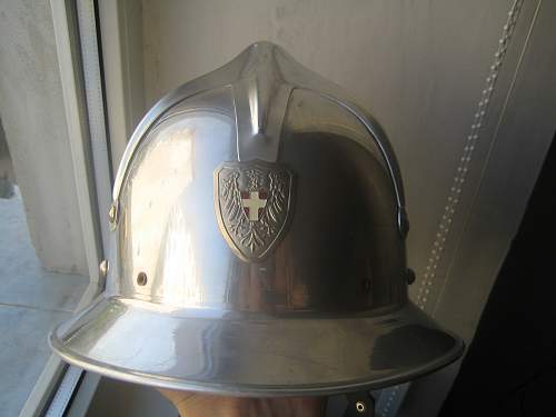 aluminium fireman helmet