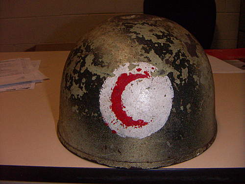 Iraqi issued British MKII Tank helmet?
