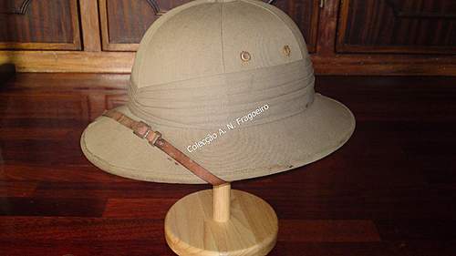 1950`s Portuguese Colonial pith helmet