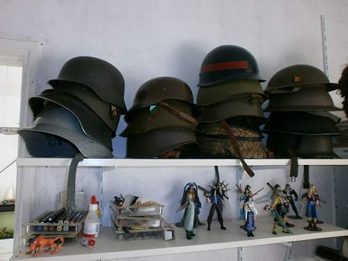 My (still small) collection and mystery helmets