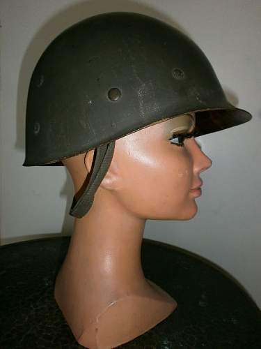 Close up from my steel helmet collection in detail