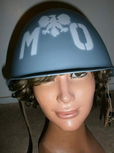 Close up from my steel helmet collection in detail