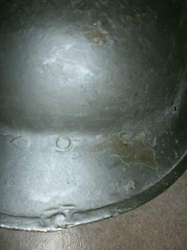 Close up from my steel helmet collection in detail