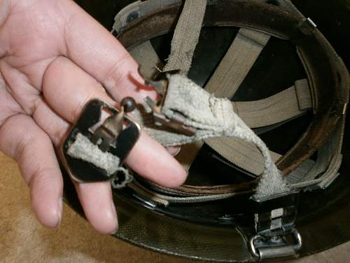 Close up from my steel helmet collection in detail