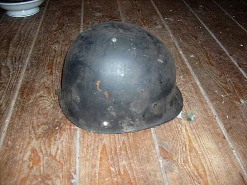 Close up from my steel helmet collection in detail