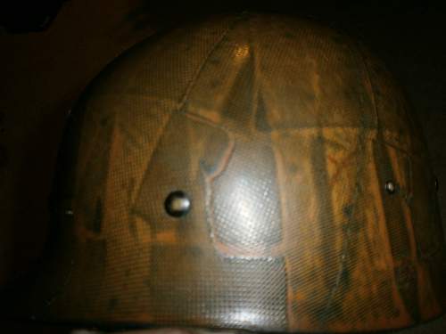 Close up from my steel helmet collection in detail
