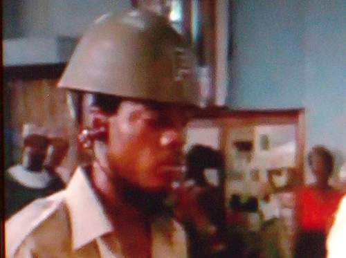 can you identify the helmets used in DOGS of WAR 1981 movie?